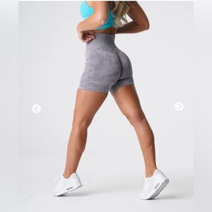 Nvgtn Grey Camo Seamless Shorts - M